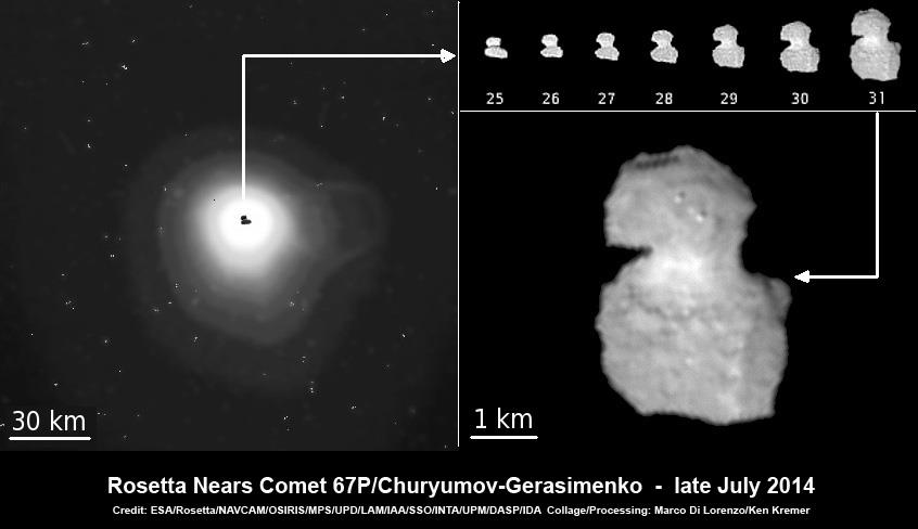 La cometa 67/P C-G