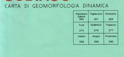 Prime carte geomorfologiche del S.G.d It.