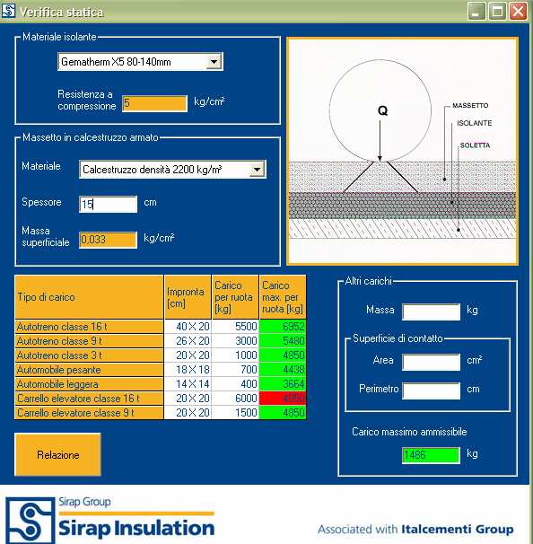 I Software SIRAP INSULATION Statix Offre la possibilità di verificare la