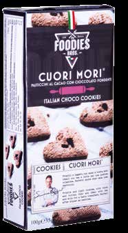 BISCOTTI I biscotti Foodies Bros. sono realizzati secondo metodi artigianali e con ingredienti selezionati. Seguiamo la ricetta della tradizione Italiana.