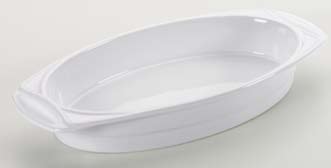 34 9052 Pirofila ovale in ceramica bianca cm 28x19x6,5 Oval ceramic baking dish - white 11 x 7 1/2 x 2 1/2 9051 Pirofila ovale in ceramica bianca cm