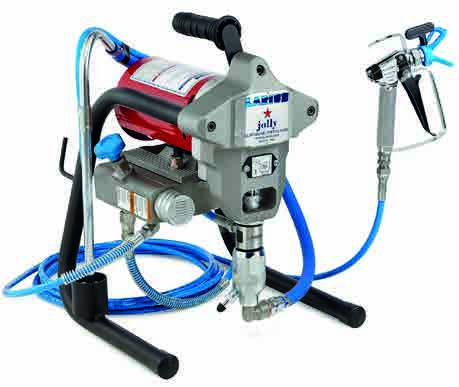 JOLLY Pompa airless elettrica a pistone Transfer - Extrusion - Injection pumps - Paint spraying equipment Potente - Versatile - Compatto - Sicuro - Manutenzione semplice e limitata Garantisce un