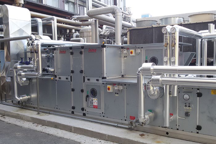 Installazione Unità trattamento aria Centrali frigorifere Centrali termiche Depolveratori Docce d aria Impianti di estrazione Reti distribuzione fluidi Laboratorio Accredia per tarature primarie - in