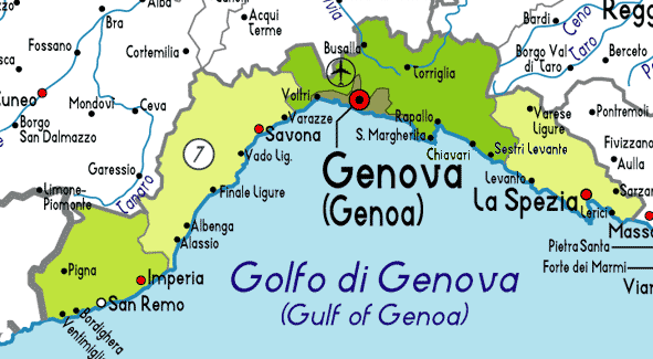 La Lanterna di Genova Stemma della Regione Anche su questa Regione dell Italia settentrionale riporteremo solamente alcune notizie storiche, rimandando il lettore a consultare Wikipedia, l