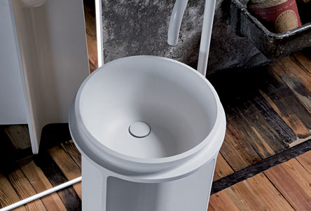 CONTROSTAMPO CONTROSTAMPO 250 CONTROSTAMPO LAVABO FREESTANDING IN CRISTALPLANT BIOBASED FREESTANDING WASHBASIN IN BIOBASED CRISTALPLANT Design Michael Schmidt per Falper 251 Finiture Finishings