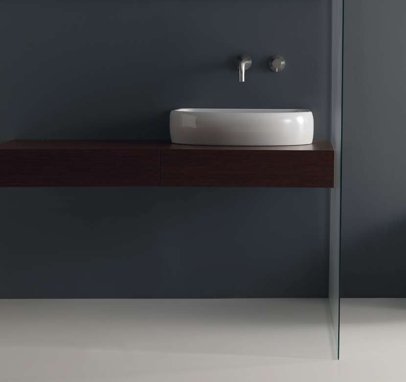 3642 9095 7325 3616 3620 lavabo 60 cm washbasin 60 cm UNITS mobile sospeso 140 cm wengè con 2 cassetti UNITS wengè wall hung