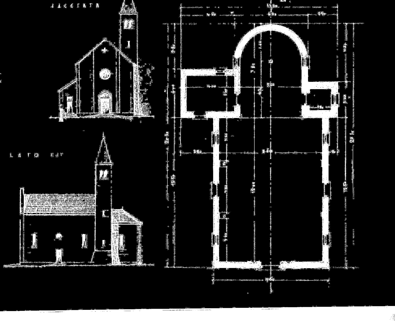 Il progetto della chiesa era dell ing.