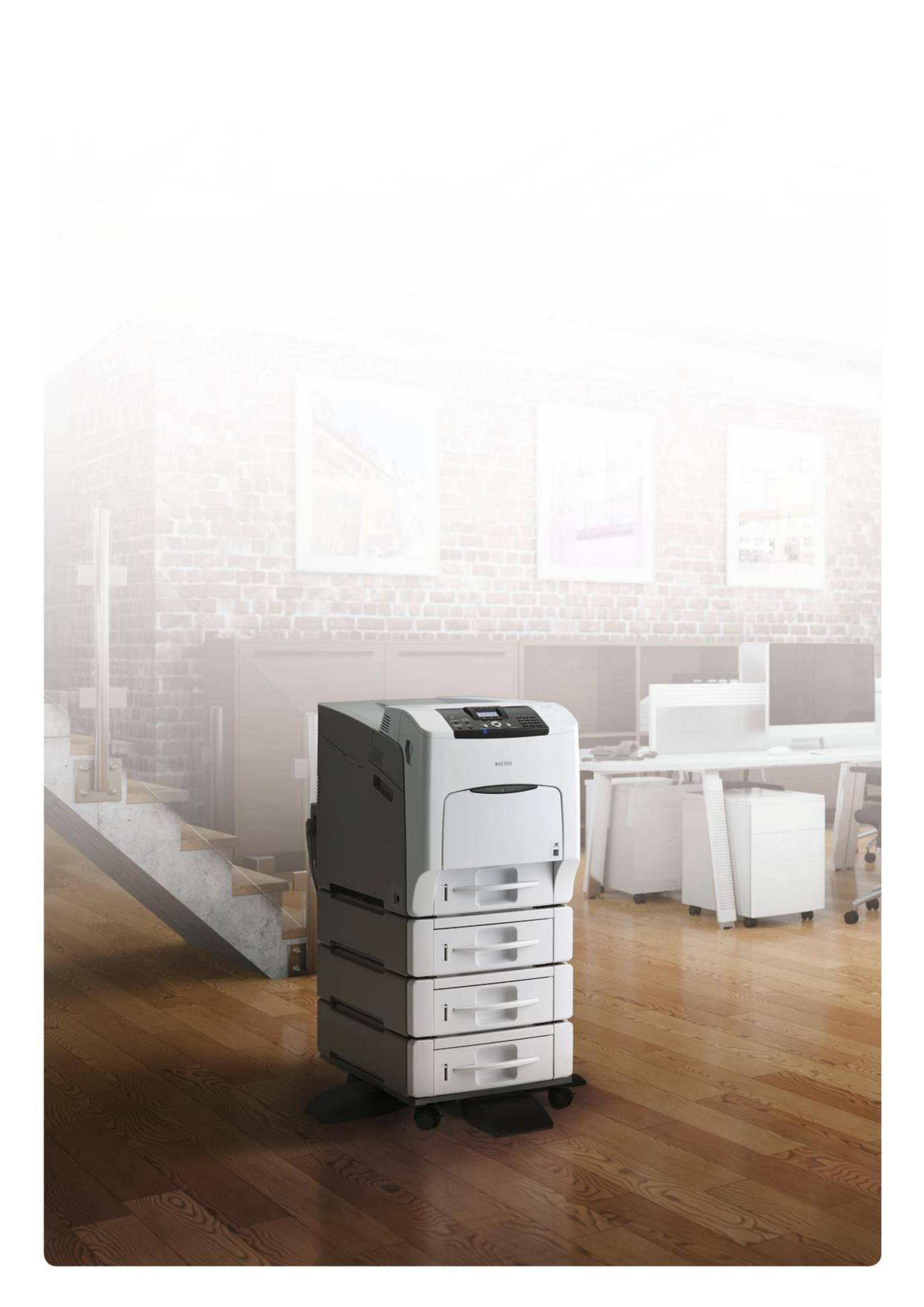 La stampante a colori che semplifica il lavoro Ricoh è la stampante a colori ideale per l'ufficio. È un dispositivo innovativo dotato di tutte le funzioni per lavorare meglio e ridurre i costi.