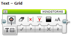 Display Block Modes Inputs usati: Clear Screen,Text, Column, Row, Color, Font Se Clear Screen is True, il display verrà cancellato prima di visualizzare il testo.