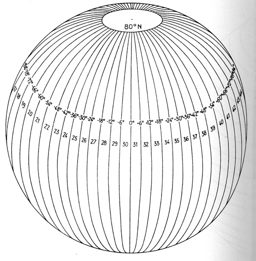 con fattore di contrazione del meridiano centrale pari m 0 = 0,9996. Si trovò inoltre l accordo per un taglio standard.