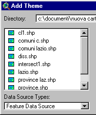 ANALISI E ACQUISIZIONE DELLA CARTOGRAFIA 79 Formato SHP (I) E il formato nativo di ArcView E possibile creare nuovi temi shape