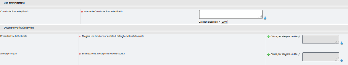 Compilazione Dati Supplementari Se l utente ha selezionato l area Dati Supplementari, cliccare sulla riga corrispondente per accedere al questionario.