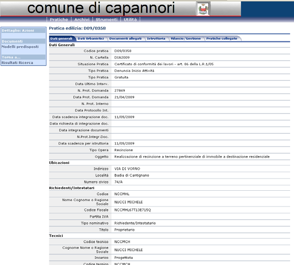 RISULTATO RICERCA PRATICA Ordinamento della lista in base al contenuto della colonna (crescente\decrescente) corrispondente