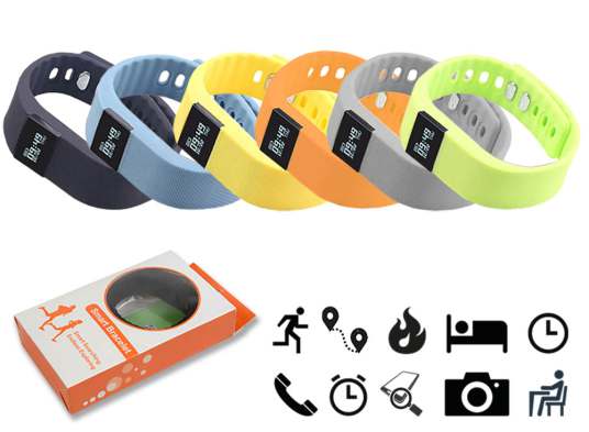 17410 Activity tracker - Smart Bracelet Orologio da polso con contapassi, calorie bruciate, distanza percorsa, durata e qualità del sonno, sveglia, ora,