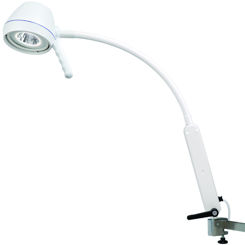 LAMPADE DA VISITA LED Lampada a LED, 7 watt, complete di morsetto universale Lunghezza : 650 mm Resa luminosa 25000 Lux / 0,5m Campo illuminato 100 mm Temperatura di colore 5 500 K IRC >