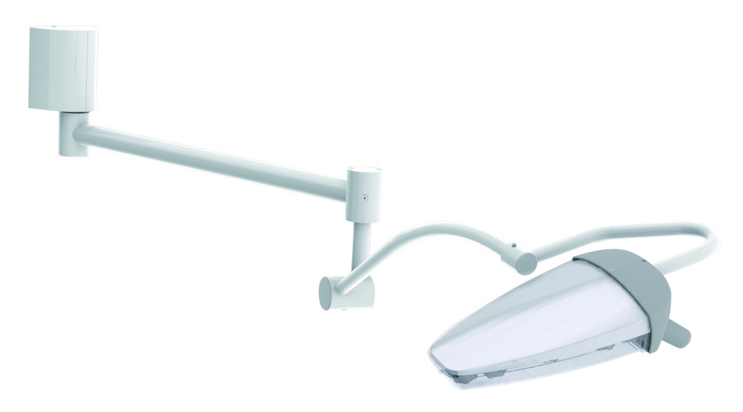 LAMPADE DA VISITA Lampada alogena, su braccetto flessibile, con morsetto Lunghezza : 480 mm Resa luminosa 30000 Lux / 0,5 m Campo illuminato 90 mm Temperatura di