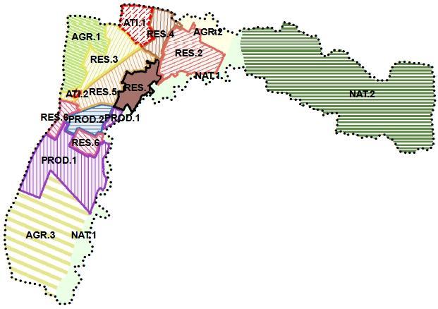 LE VOCAZIONI DEL TERRITORIO COMUNALE I territori APERTI possono essere a prevalenza agricola (AGR.