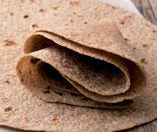 Piadina cod. 1851 Piadina da farcire. 50 porzioni / portions x 120 g Piadina vegana cod.