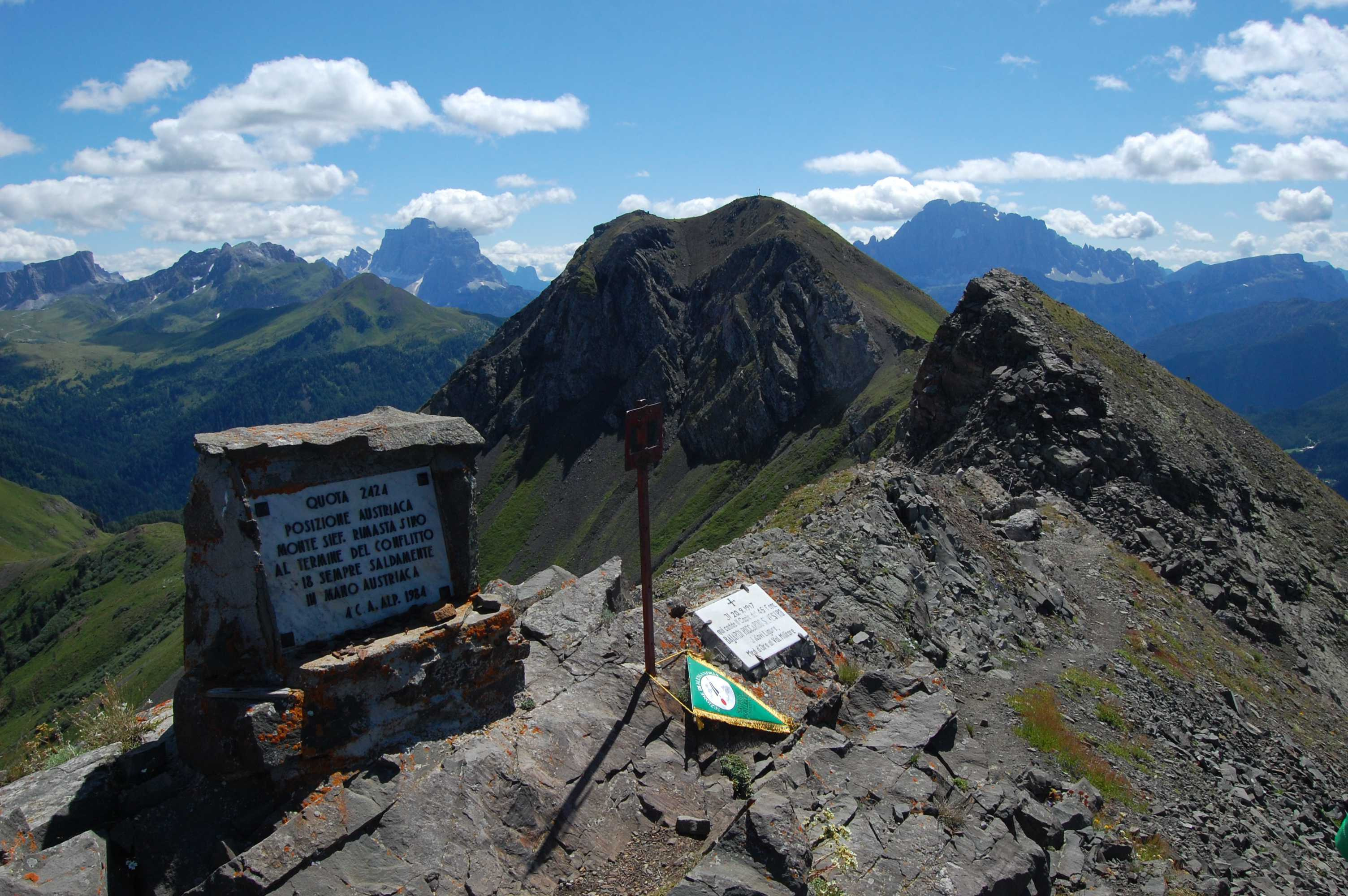 Appunti di viaggio: i sentieri della Grande Guerra Agosto 2014 (parte II) Cima Sief (Col di Lana)-Sacrario Pian di Salesei Cima