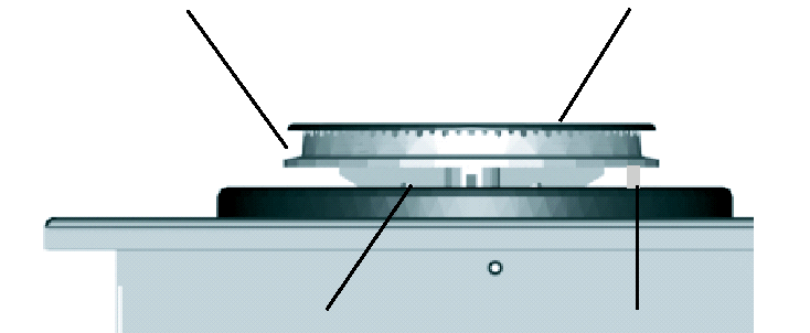 Fornelli Electrolux Corona del fornello Coperchio del