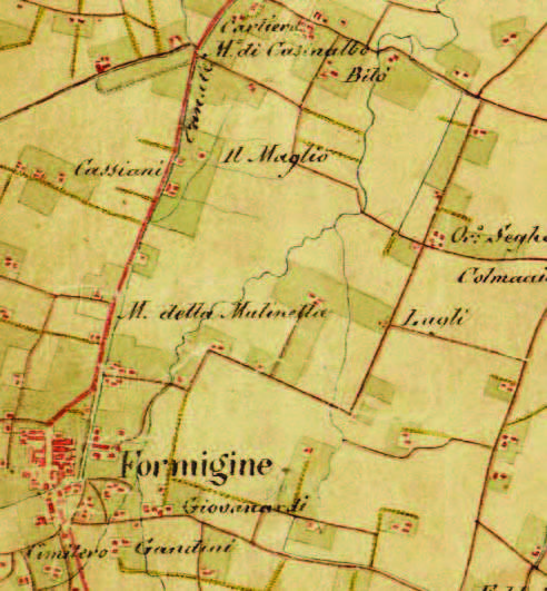 Figura 11: IGM, Carta topografica del ducato di Modena levata dietro misure trigonometriche alla scala 1/28 800 per ordine di sua Altezza Reale Francesco