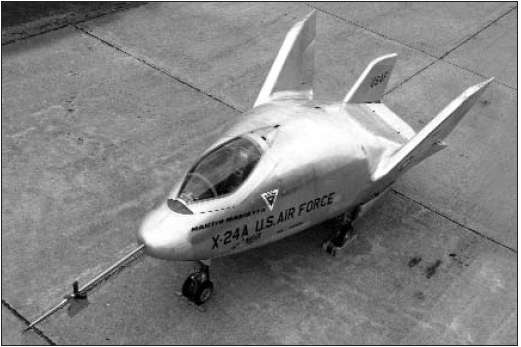 Il successivo velivolo Lifting Body, lo X 24, fu realizzato ancora dalla Martin Marietta; come si vede da dati tecnici e fotografia della Fig.