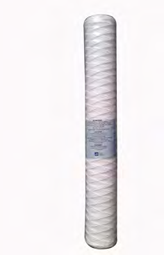 Filtri a Cartuccia Filter Cartridges Prodotti Filtri a Cartuccia filo avvolto Yarn wound Filter Cartridges Filtri in filo avvolto Cartucce FA filo avvolto di polipropilene per sedimenti.