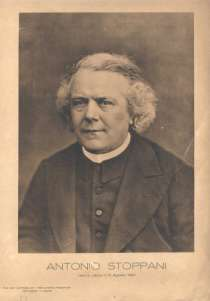 Stoppani: cenni biografici Stoppani nacque a Lecco nel 1824. Nel 1847 fu ordinato sacerdote. Per le sue convinzioni liberali e patriottiche fu perseguitato dalle autorità austriache.