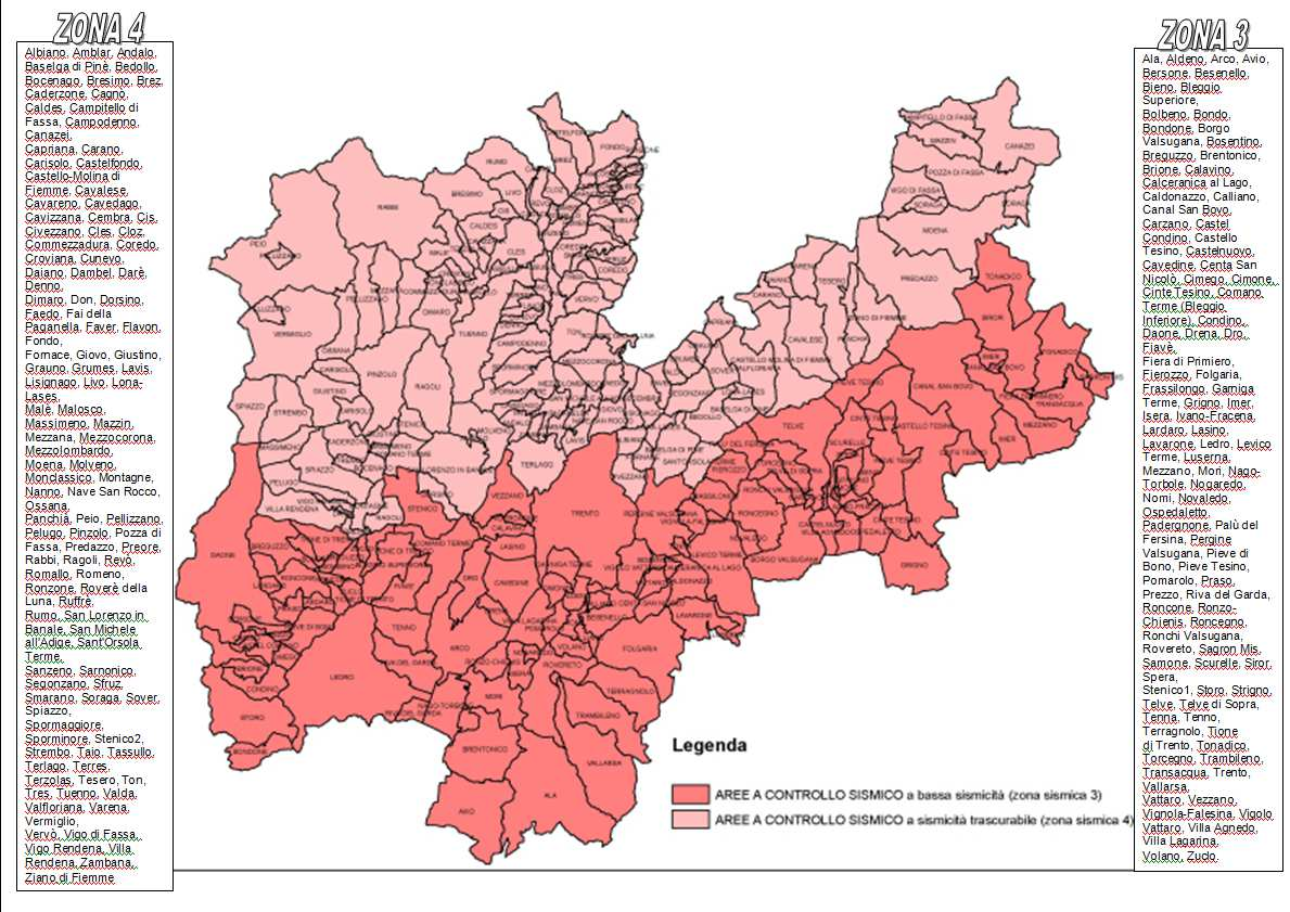 Il territorio comunale di Zambana, a seguito dell emanazione dell OPCM 3274 del 2003 e dei successivi adeguamenti normativi ovvero ai sensi delle vigenti Norme di attuazione della C.S.G. (d.g.p.