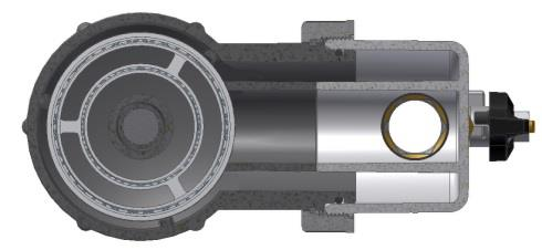 Perdita di carico Pa (10 Pa = 1 mm H20) CARATTERISTICHE FLUIDODINAMICHE Diagramma perdite di carico 3/4 " 1 " Misura Kv [m 3 /h] G 3/4 6,81 G 1 7,51 Q= Portata l/h Mediante un percorso obbligato il