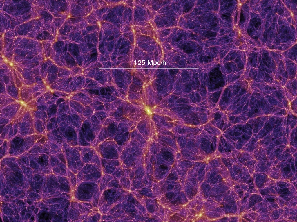 L universo su grandissima scala Gli ammassi di galassie sono raggruppati in superammassi (diametro ~600 milioni ly).