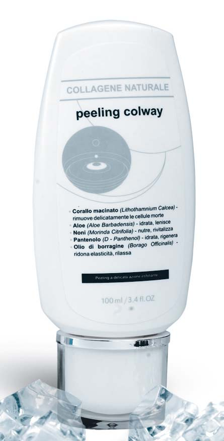 Metti una piccola quantità di Peeling COLWAY sulle dita e applicalo sulla pelle del viso umida.
