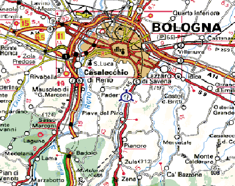 Posizionamento Portale Il portale in fase di collaudo sulla linea ferroviaria Bologna-Prato, si trova in prossimità della