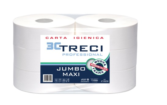 Jumbo Maxi codice prodotto: JC 120250 Diametro rotolo: 28cm H rotolo: 9,5cm Misura