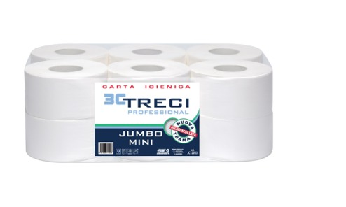 Jumbo Mini codice prodotto: JC 120130 Diametro rotolo: 19cm H rotolo: 9,5cm Misura