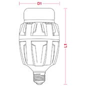 3. Novità LAMPADA LED HIPOWER Innovativa gamma di lampade ad elevate performance di esercizio idonee per applicazioni in sospensioni industriali e quindi adatte per utilizzo professionale.