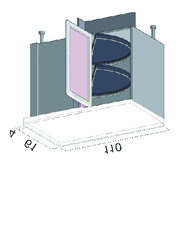 BASI ANGOLO H 87 P 65 LE BASI NON SONO COMPRENSIVE DI TOP angolo L 95 1 ripiano 1 anta L 30 cassone 90 vetro liscio vetro con fiore LE BASI NON SONO COMPRENSIVE DI TOP angolo L 110 2 cestelli