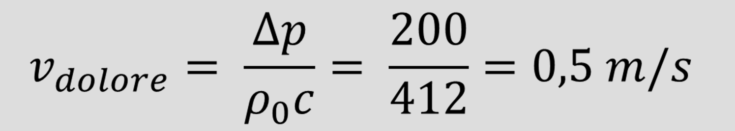 PRESSIONE SONORA, VELOCITA DEL SUONO, VELOCITA DI OSCILLAZIONE DELLE PARTICELLE, LEGGE DI OHM ACUSTICA Si sottolinea che i concetti di velocità del suono e velocità di oscillazione delle particelle