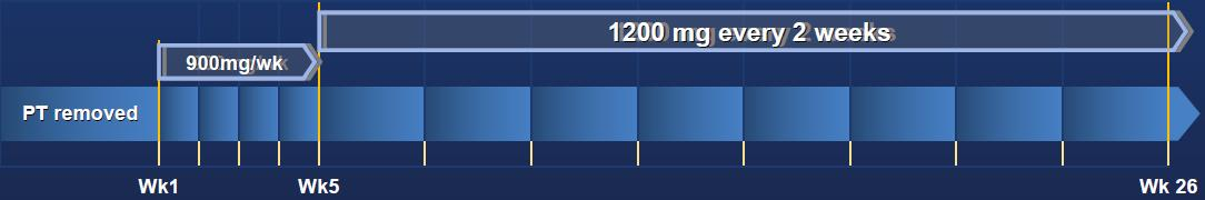 Dosing Schedule The infusion schedule was designed to ensure immediate and sustained complete terminal complement inhibition Patients received