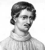 Giordano Bruno Radicalizzando la teoria copernicana (la quale sosteneva pur sempre che il Sole fosse immobile al centro dell'universo), Giordano Bruno affermò che l'universo è infinito e la Terra non