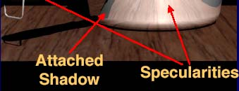 Ombre e contorni Ombreggiatura Oggetti 3D proiettano ombre e in questo modo tendono ad avere gradienti di luminosità Ipotesi C è solo una fonte di luce La luce viene dall alto alto è definito in