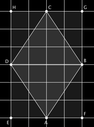 AREA DEI POLIGONI 6 Formule inverse: P = (b + l) P = b + l P l = b b = P l l = P b A = b h b = A h h = A b Rombo: tutti i lati congruenti e paralleli due a due angoli congruenti due a due diagonali