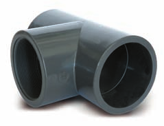 Raccordi in PVC - PVC Fittings Gamma di passaggio Plain/threaded range GOMITO A DI PASSAGGIO - PLAIN/THREADED ELBOW Cod.