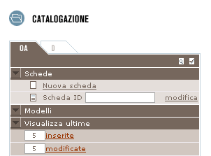 Per entrare in modalità di catalogazione si deve accedere alla pagina Sicap: http://www.archiviodellacomunicazione.it/sicap/default.aspx?