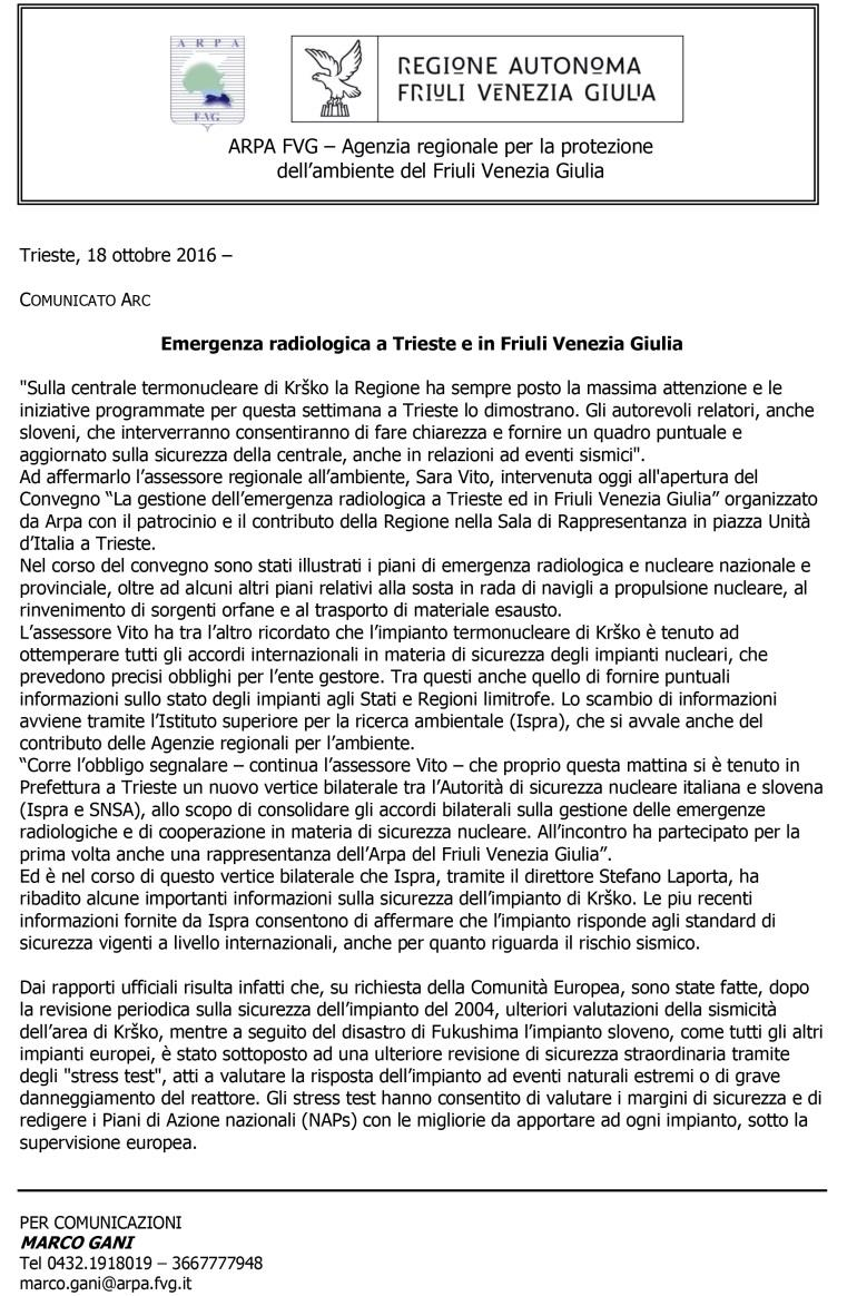 Addetto stampa: marco.gani@arpa.fvg.