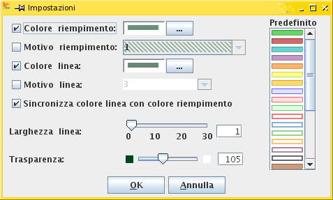 proprietà di un vettoriale: stile di visualizzazione 20 Visualizzare gli elementi di un layer in modo differente in base al valore