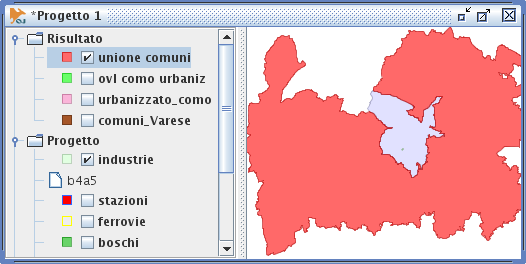 unione vettoriale Esempio Unione