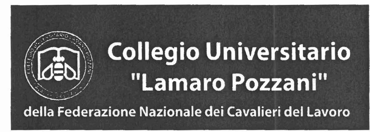 BANDO DI AMMISSIONE per I'anno accademico 2011-2012 1) La Federazione Nazionale dei Cavalieri del Lavoro, ente morale che raccoglie gli imprenditori nominati dal Capo dello Stato per il loro