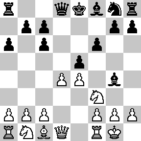 il che è comprensibile se si pensi che 6. Ag4 è stata consigliata da Fischer per chi, con il N, si trovasse nella condizione di dover vincere [diagramma]. Mossa al B dopo 6. Ag4 7.