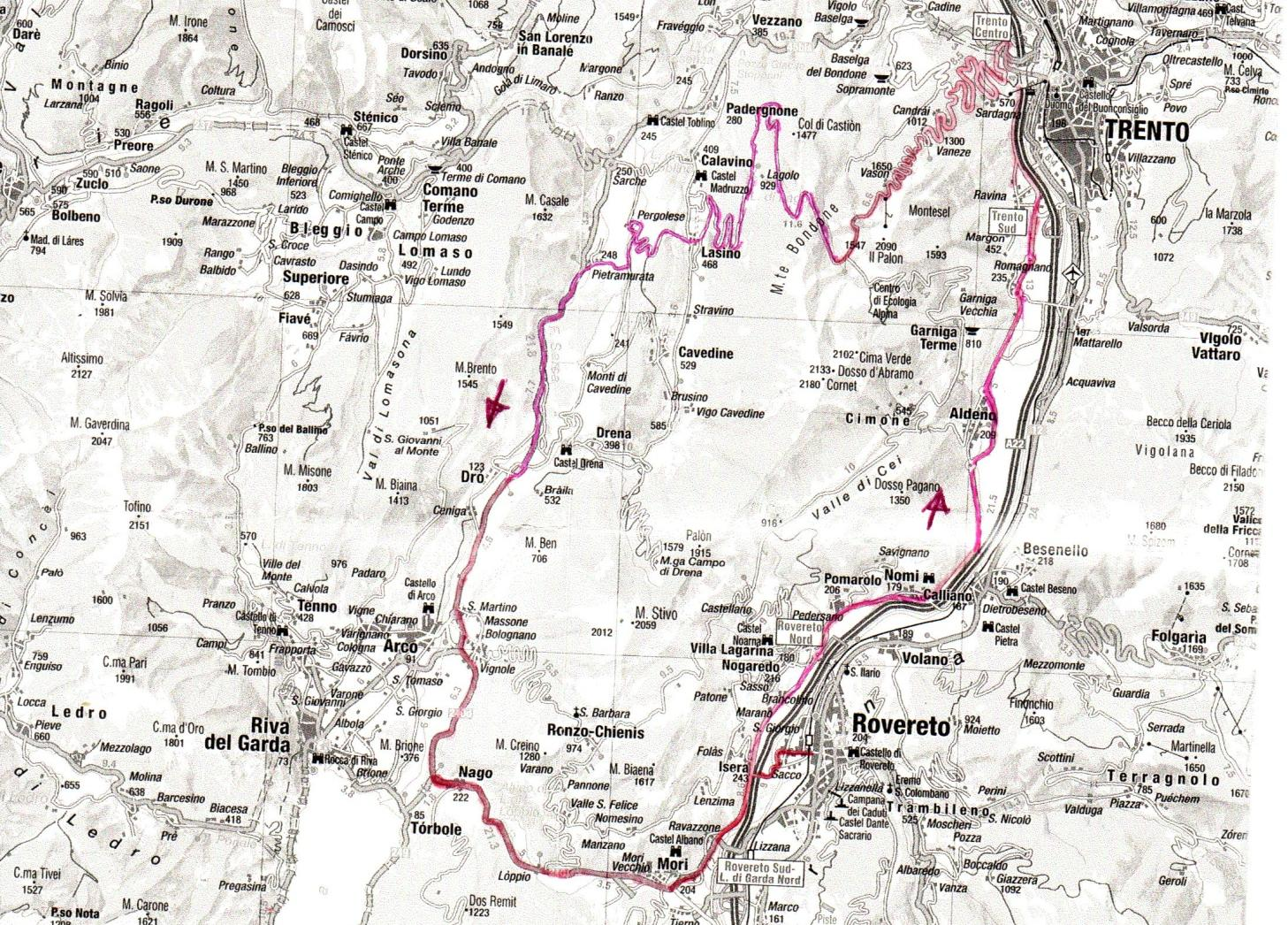 MESE DI GIUGNO 2011 Giovedì 09 giro serale Partenza ore 18.30 dalla sede Itinerario: Rovereto Nago Torbole Riva sul Garda (km. 24) Limone Tremosine (km. 40 - sosta) Riva del Garda (km.